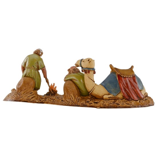 Scene of camel drivers at rest 10 cm Landi Moranduzzo