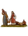 Mujeres con telas y ánforas 10 cm Landi Moranduzzo Mundo Pesebres