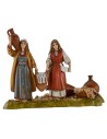 Mujeres con telas y ánforas 10 cm Landi Moranduzzo Mundo Pesebres