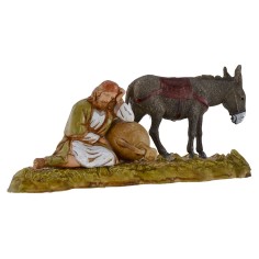 Old man resting with donkey series 10 cm Landi Moranduzzo cost. 2