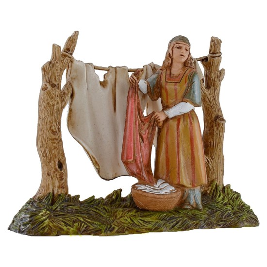 Donna che stende 10 cm Landi Moranduzzo cost. Storici Mondo