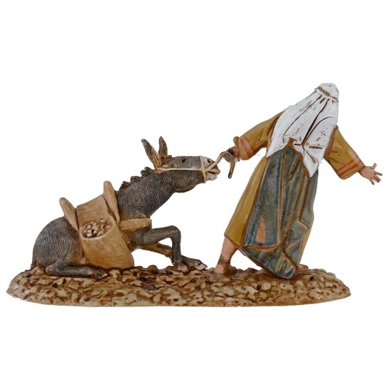 Man pulling the donkey 10 cm Landi Moranduzzo cost. Historians
