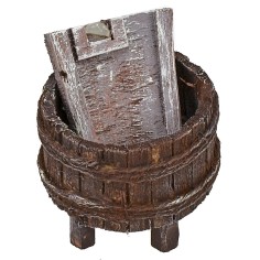 Tinozza con lavapanni cm ø 5,1x4,4 h Mondo Presepi 2