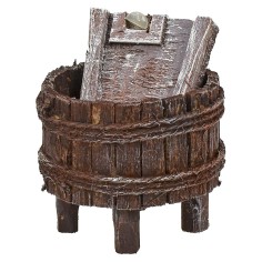 Tinozza con lavapanni cm ø 5,1x4,4 h Mondo Presepi