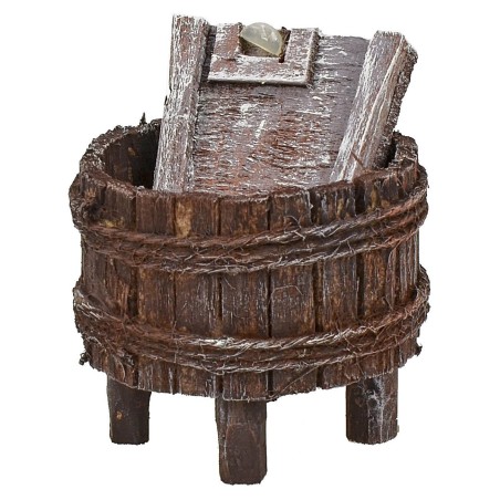 Tinozza con lavapanni cm ø 5,1x4,4 h Mondo Presepi