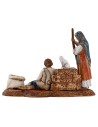 Woman with child on Landi Moranduzzo 10 cm series carpet