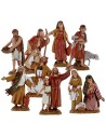 Conjunto de 8 estatuas serie de 10 cm Landi Moranduzzo cost.