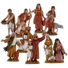 Set of 8 statues series 10 cm Landi Moranduzzo cost.  2