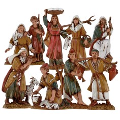 Set de 8 personajes serie 10 cm Landi Moranduzzo cost. Históricos 2