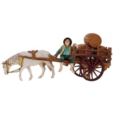 Carro con botti serie 10 cm Landi Moranduzzo Mondo Presepi
