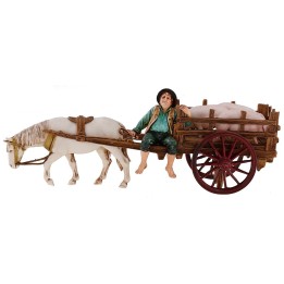 Carro con cerdos serie 10 cm Landi Moranduzzo