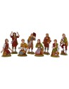 Conjunto de 8 personajes para belén 10 cm Landi Moranduzzo Mondo
