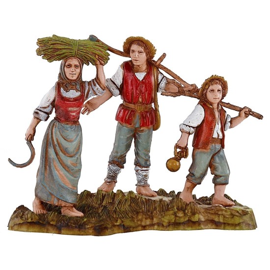 6 Grupos de estatuas de 10 cm Landi Moranduzzo Mundo Pesebres