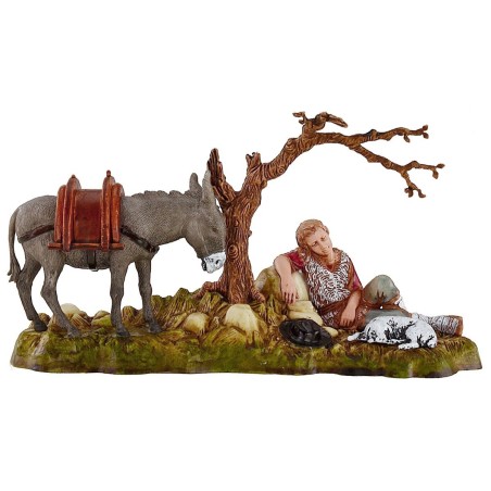 6 Gruppi di statue 10 cm Landi Moranduzzo Mondo Presepi