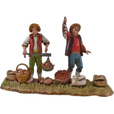Scena ortolani 10 cm Landi Moranduzzo Mondo Presepi