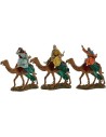 Tres Reyes Magos en camello de 12 cm Landi Moranduzzo