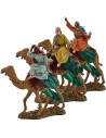 Tres Reyes Magos en camello de 12 cm Landi Moranduzzo