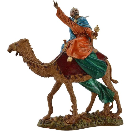 Tre Re Magi a cammello 12 cm Landi Moranduzzo Mondo Presepi