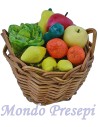 Cesto con frutta e verdura ø 3-3,5 cm