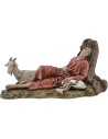 Sleeper with goat Landi Moranduzzo series 15 cm in resin