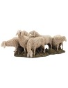 Gregge of sheep in resin Landi Moranduzzo for statues 15 cm