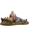 Mary lying with baby 15 cm in resin Landi Moranduzzo