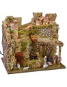Illuminated village complete with Landi statues with