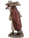 Shepherd with wood Landi Moranduzzo 15 cm in resin