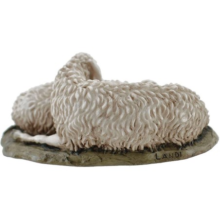 Sheep lying Landi Moranduzzo 15 cm in resin