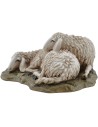 Pecore sdraiate Landi Moranduzzo 15 cm in resina Mondo Presepi