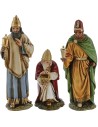 Tres Reyes Magos Landi Moranduzzo 15 cm en resina Mundo Pesebres