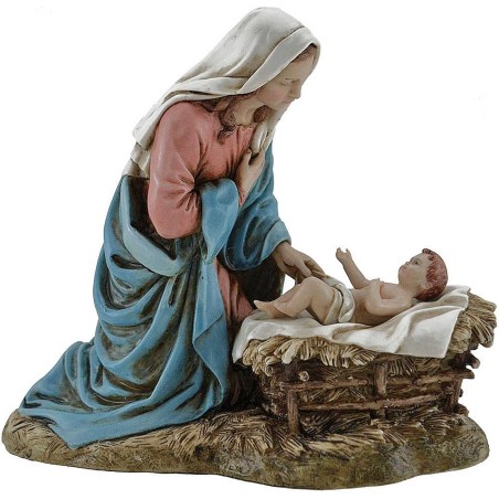 Madonna con bambino Landi Moranduzzo 20 cm in resina Mondo