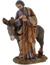 San Giuseppe con Asino Landi Moranduzzo 20 cm Mondo Presepi