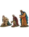 Tres Reyes Magos Landi Moranduzzo de 20 cm en resina