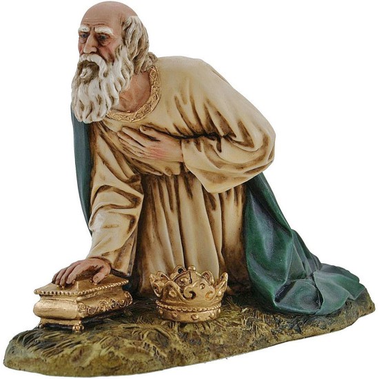 Tres Reyes Magos Landi Moranduzzo 20 cm en resina Mundo Pesebres