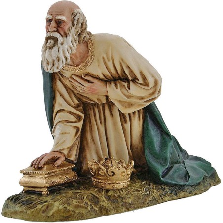 Tres Reyes Magos Landi Moranduzzo de 20 cm en resina