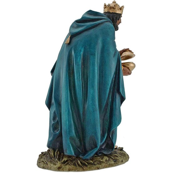 Tres Reyes Magos Landi Moranduzzo de 20 cm en resina
