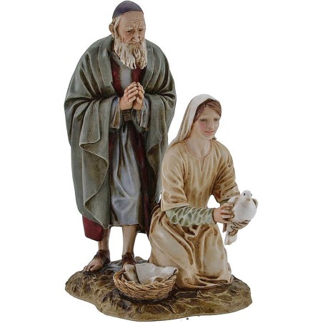 Vecchio e fanciulla Landi Moranduzzo 20 cm in resina Mondo