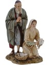 Old man and girl Landi Moranduzzo 20 cm in resin