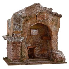 Escenario de zapatero para belén de 19,5x14,5x19,5 cm de altura