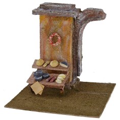 Ambientazione con banco di formaggi e salumi cm 19,5x17,5x18,6 2