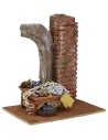 Ambientación con mostrador de pescado para estatuas de 12 cm