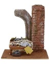 Ambientación con mostrador de pescado para estatuas de 12 cm