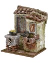 Kitchen setting for presepe cm 14,5x12x18 h. 