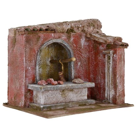 Setting up a butcher shop for presepe cm 24x18x20, 5 h for