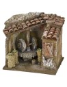 Ambientación de un molino de aceite para Belén de 11,5x9x11 cm h para