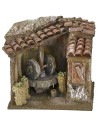 Ambientación de un molino de aceite para Belén de 11,5x9x11 cm