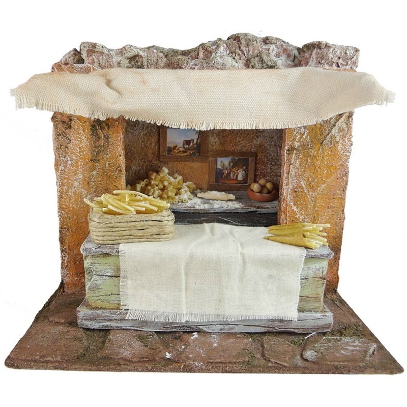 Setting of a pasture for presepe cm 19,5x14, 5x17, 5 h for