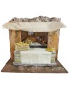Setting of a pasture for presepe cm 19,5x14, 5x17, 5 h for