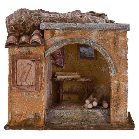 Ambientazione laboratorio del falegname per Presepe cm